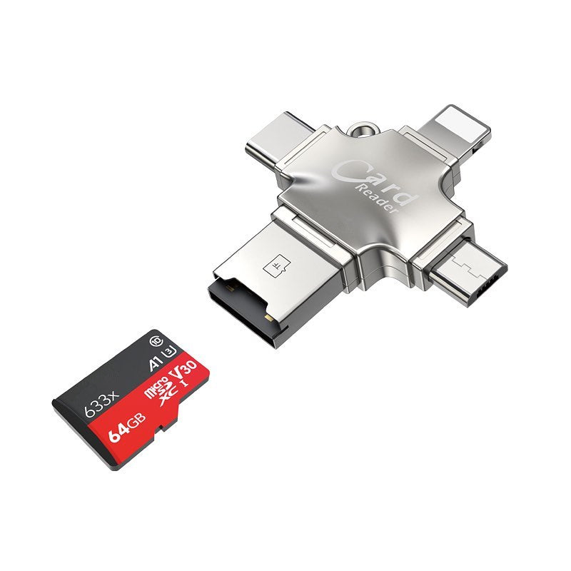 Lecteur de carte Micro SD TF, adaptateur OTG HUB avec USB-C Lightning Micro USB Lecteur de carte Micro SD TF, adaptateur OTG HUB avec USB-C Lightning Micro USB